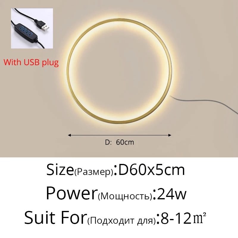 Modern LED Circle Wall Light