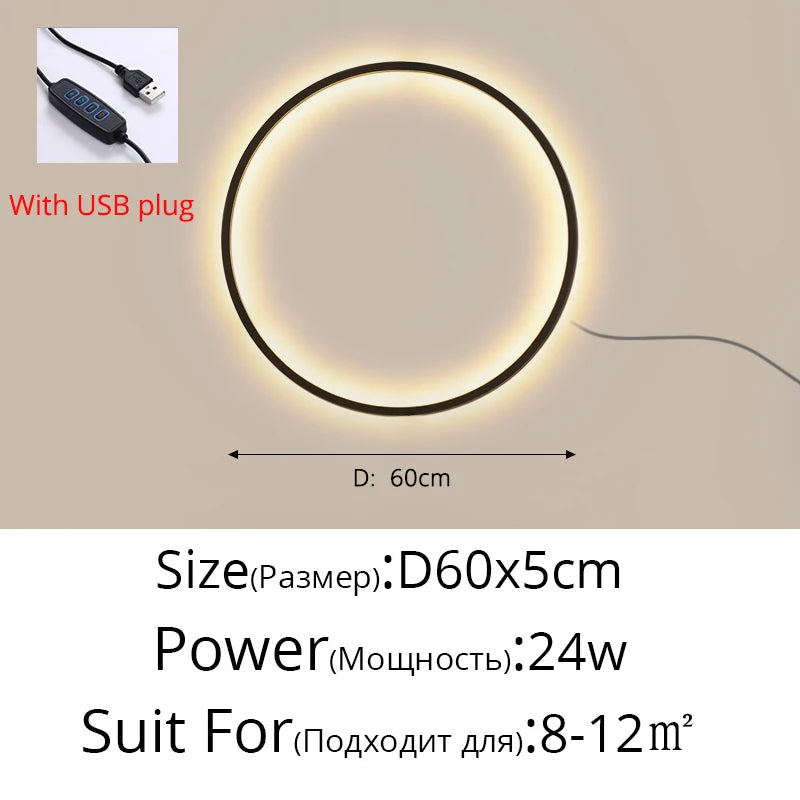 Modern LED Circle Wall Light