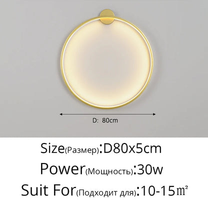 Modern LED Circle Wall Light