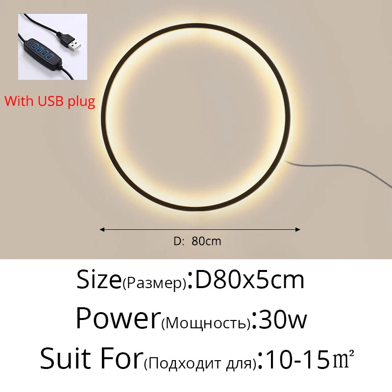 Modern LED Circle Wall Light