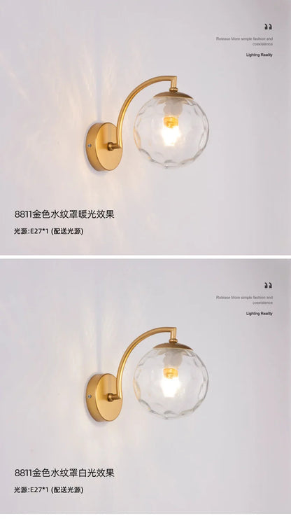 Modern LED Glass Ball Wall Light