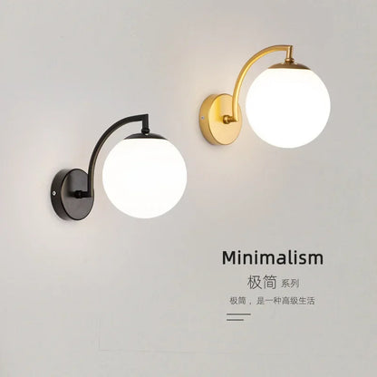 Modern LED Glass Ball Wall Light