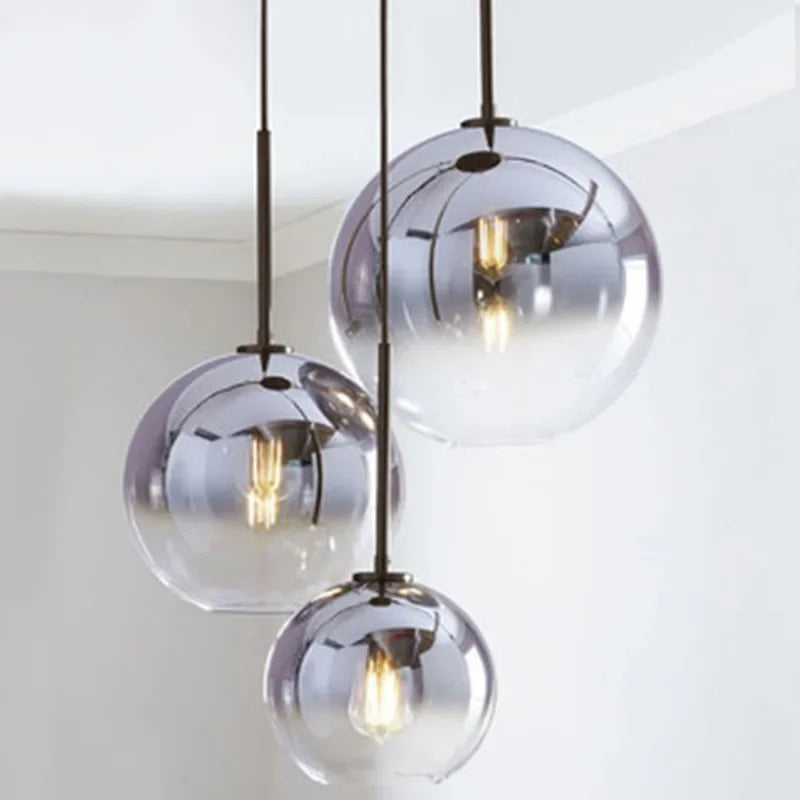 Modern LED Glass Pendant Light for Stylish Home & Café Decor