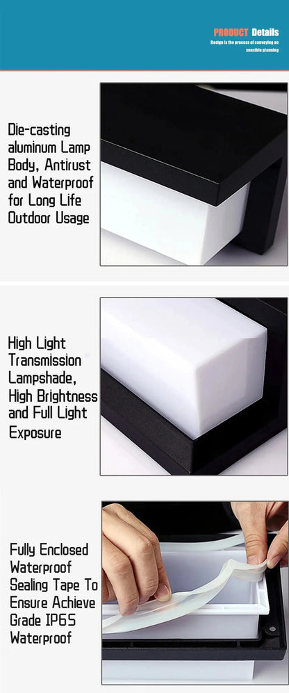 Modern LED Motion Sensor Wall Light