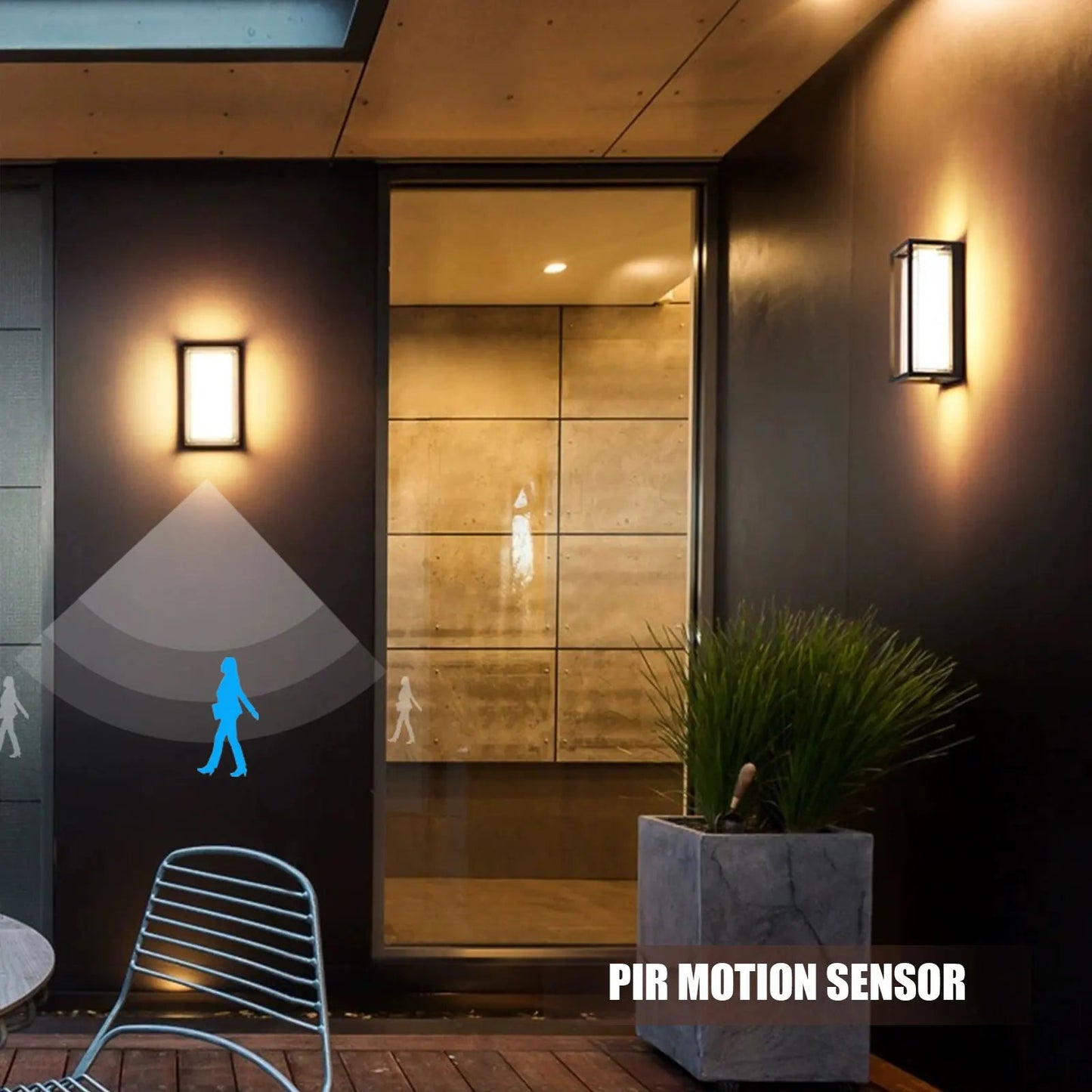 Modern LED Motion Sensor Wall Light