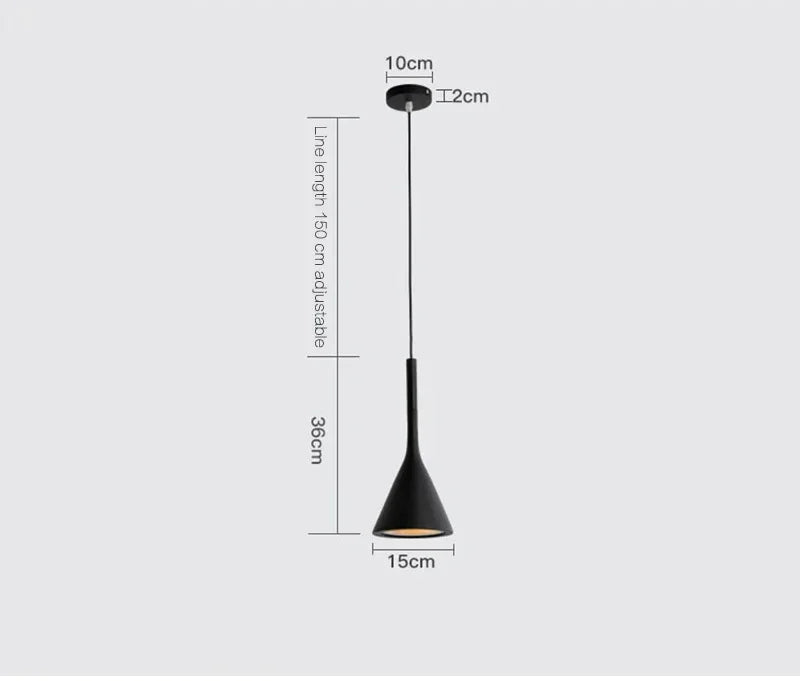 Modern LED Pendant Light - Black/White