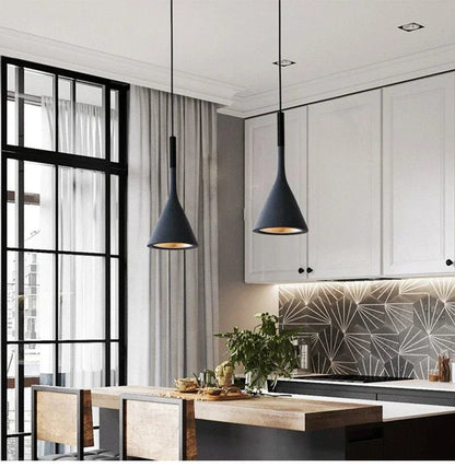 Modern LED Pendant Light - Black/White