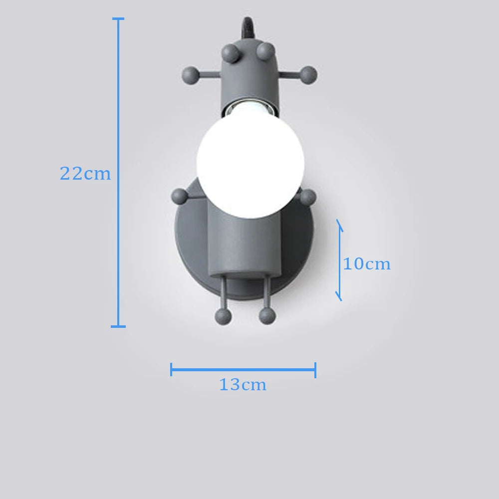 Modern LED Robot Wall Lamp