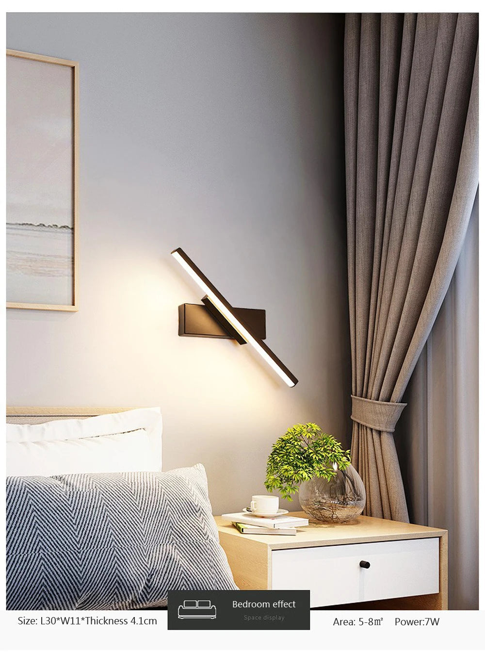 Modern LED Rotatable Wall Light