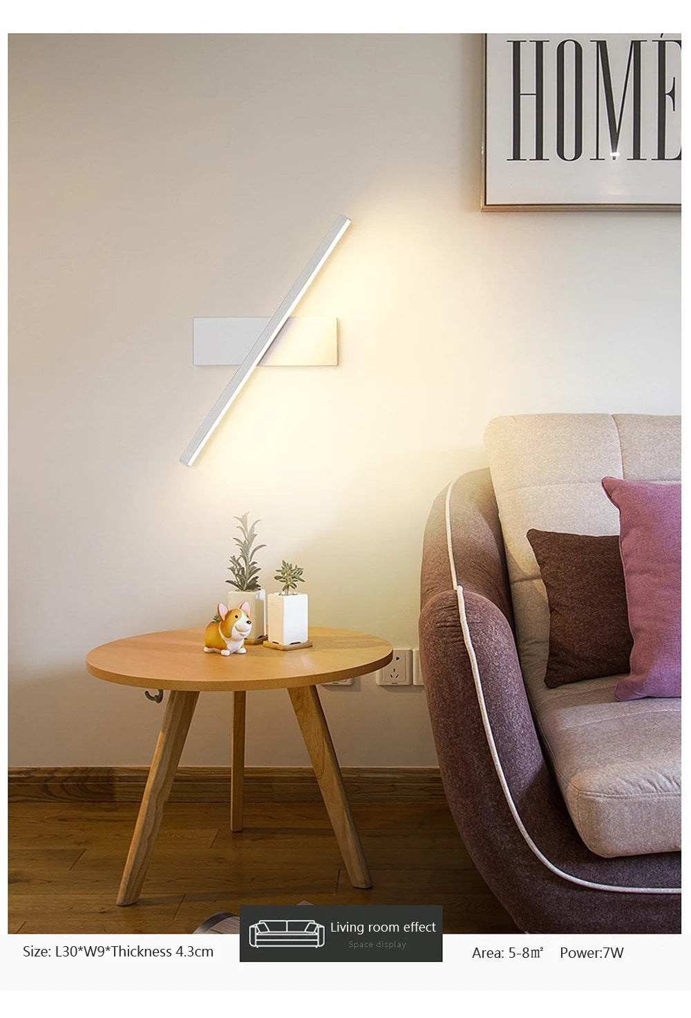 Modern LED Rotatable Wall Light