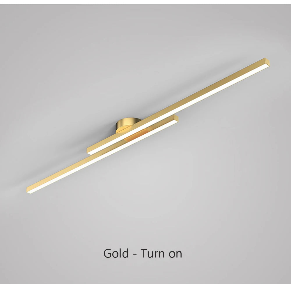 Modern LED Strip Light – Gold