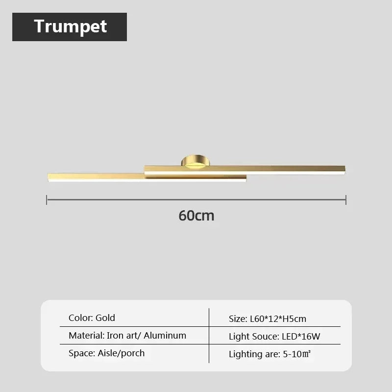 Modern LED Strip Light – Gold