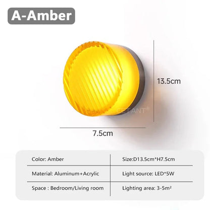 Modern LED Wall Lamp - Amber