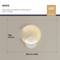 Modern LED Wall Lamp - Black, White, Gold