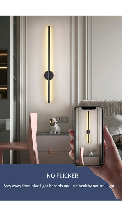 Modern LED Wall Lamp - Black/Gold