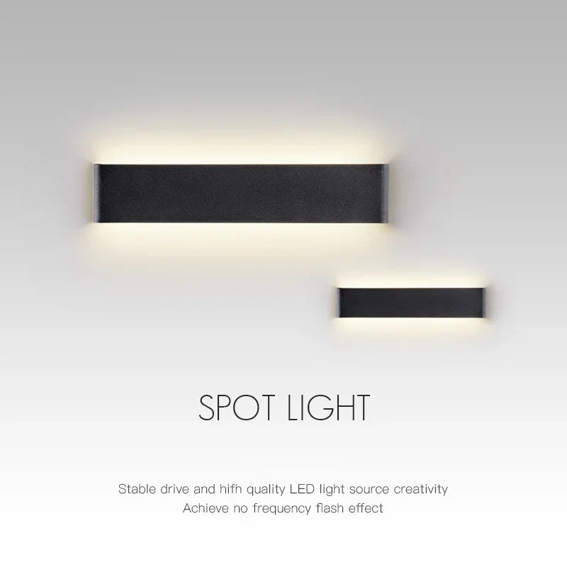 Modern LED Wall Sconce - Black