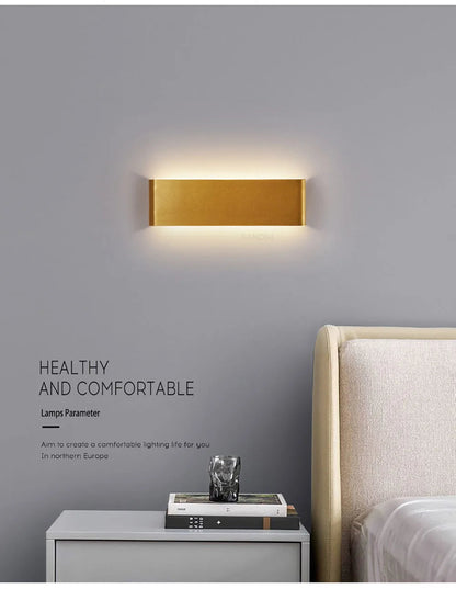 Modern LED Wall Sconce - Black