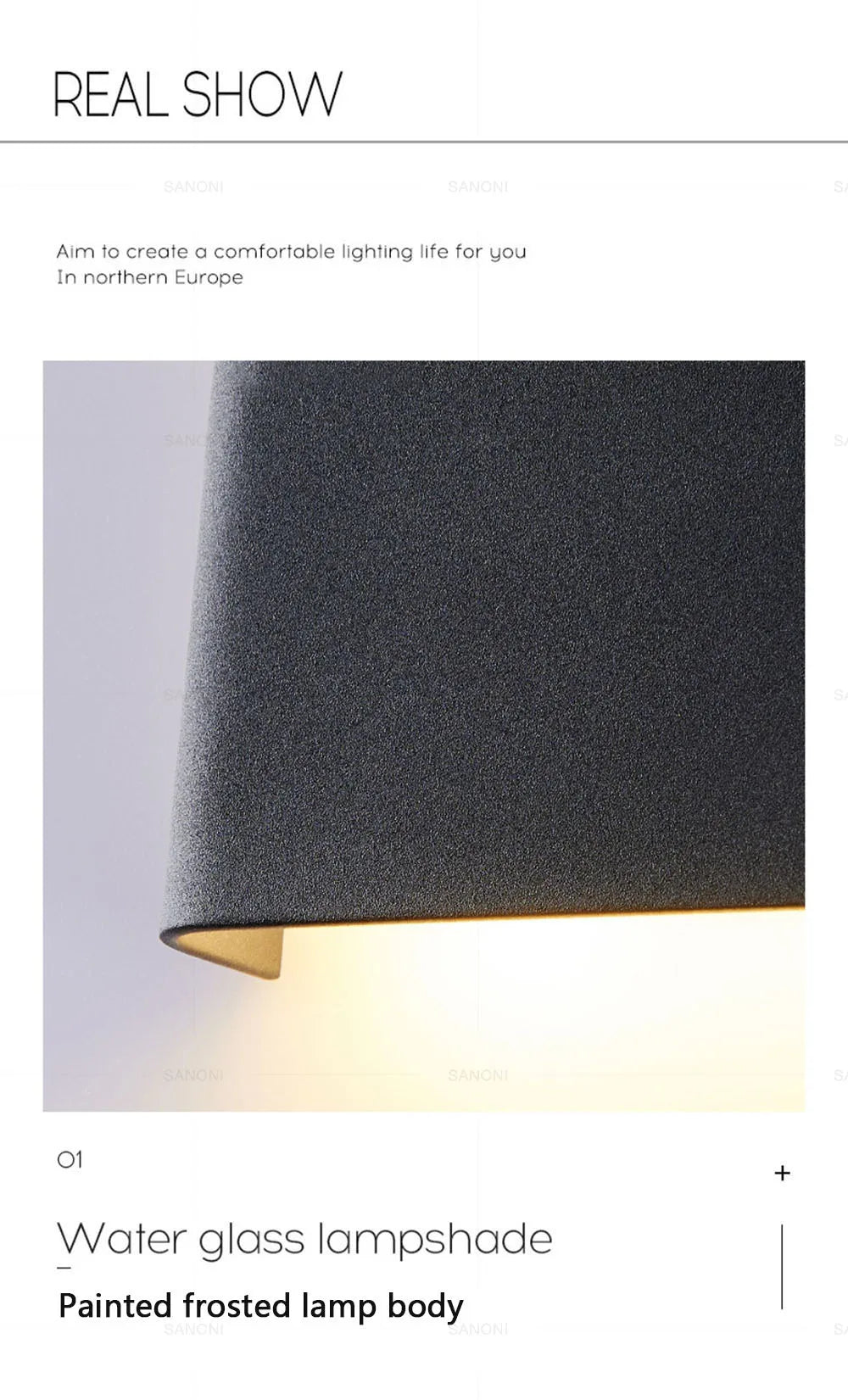 Modern LED Wall Sconce - Black