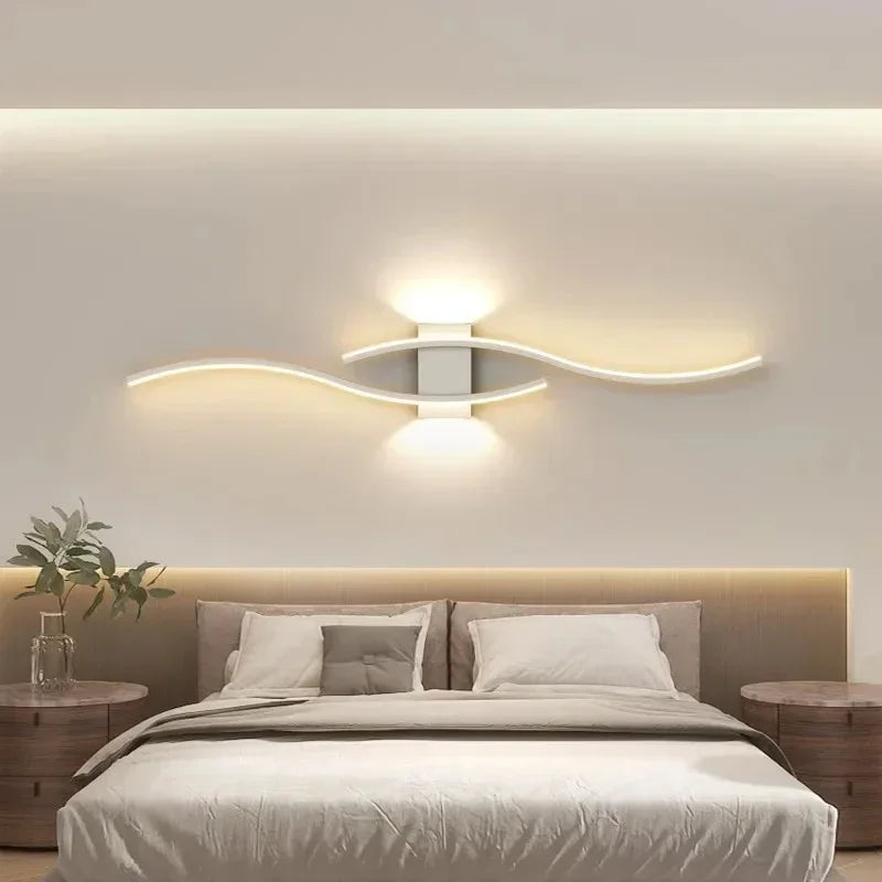 Modern LED Wall Sconce Black Gold