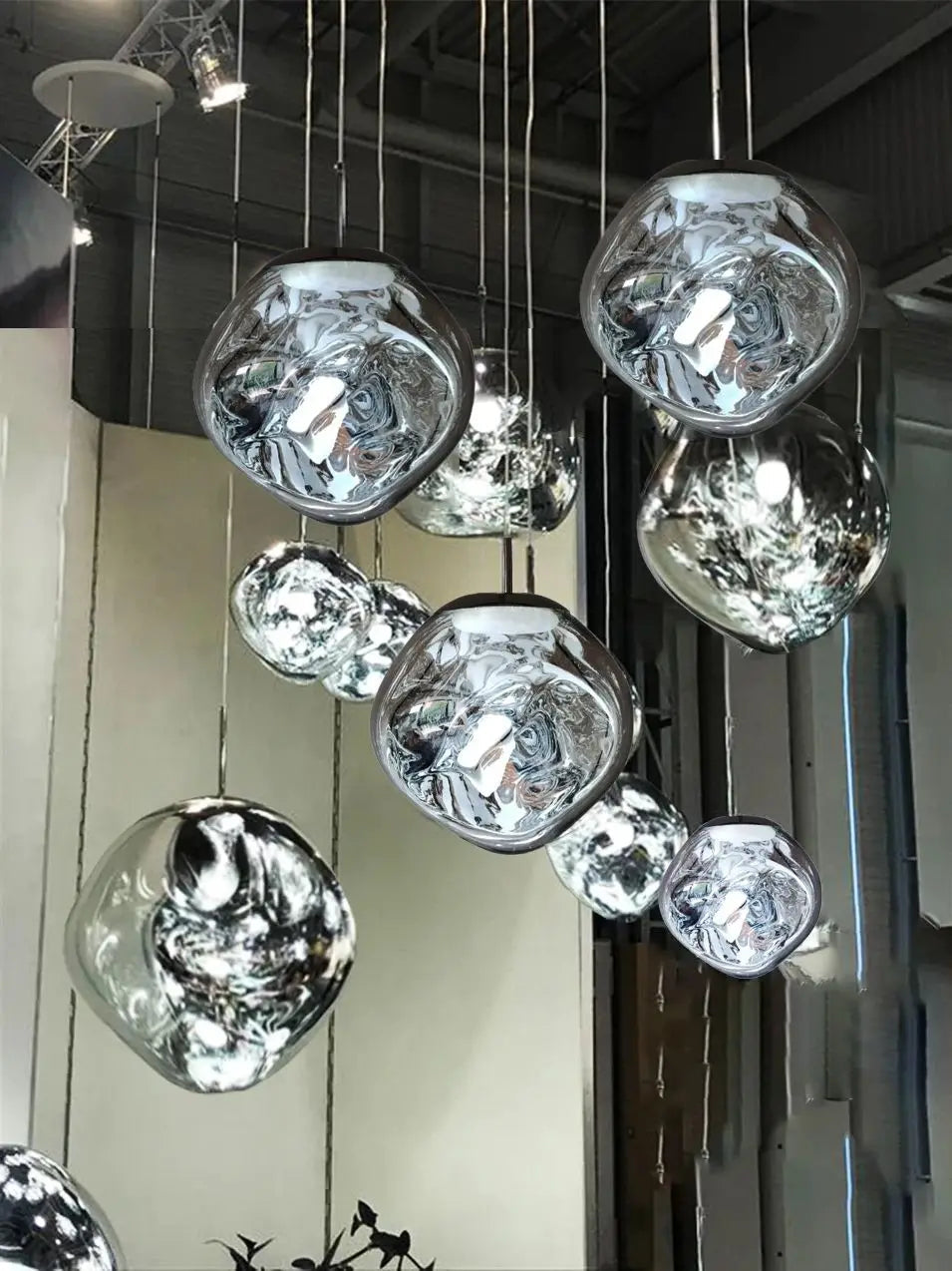 Modern Lava LED Chandelier - PVC