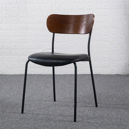 Modern Leather Dining Chair - Armless