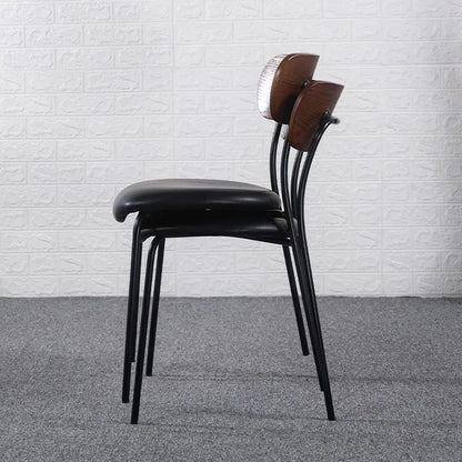 Modern Leather Dining Chair - Armless