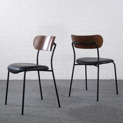 Modern Leather Dining Chair - Armless