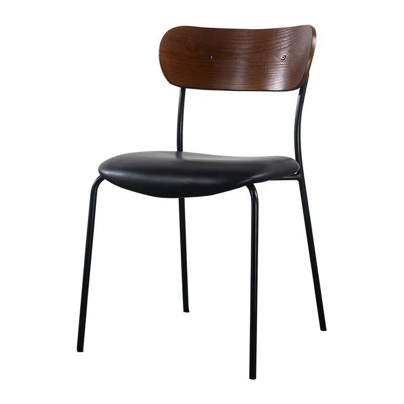 Modern Leather Dining Chair - Armless