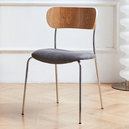 Modern Leather Dining Chair - Armless