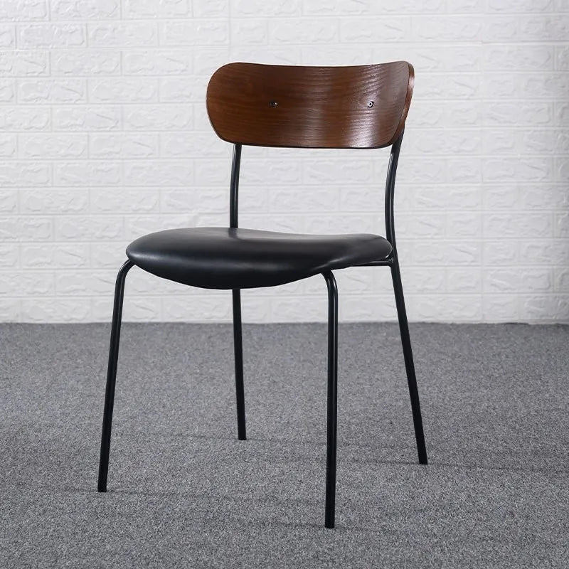 Modern Leather Dining Chair - Armless