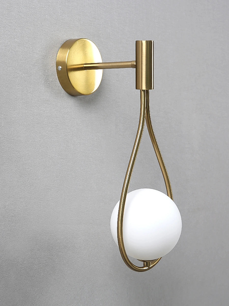 Modern Metal Glass Wall Lamp