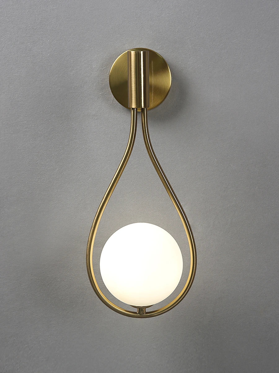 Modern Metal Glass Wall Lamp