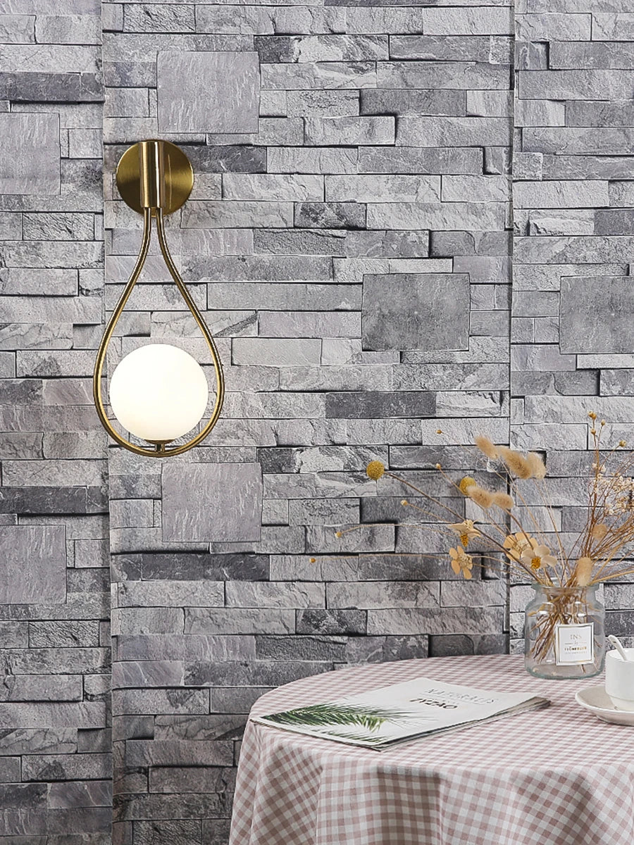 Modern Metal Glass Wall Lamp