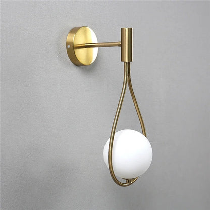 Modern Metal Glass Wall Lamp