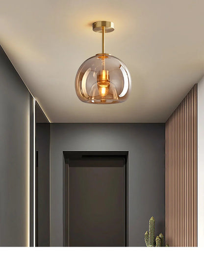 Modern Minimalist Glass LED Ceiling Light