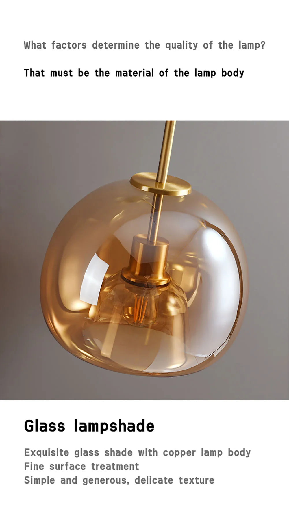 Modern Minimalist Glass LED Ceiling Light