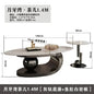 Modern Minimalist Oval Coffee Table