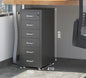 Modern Mobile File Cabinet Black