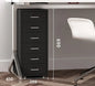 Modern Mobile File Cabinet Black