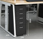 Modern Mobile File Cabinet Black