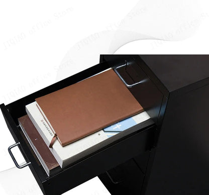 Modern Mobile File Cabinet Black