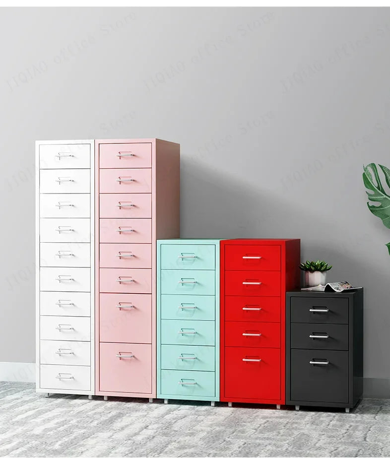 Modern Mobile File Cabinet Black