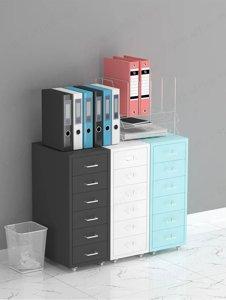 Modern Mobile File Cabinet Black