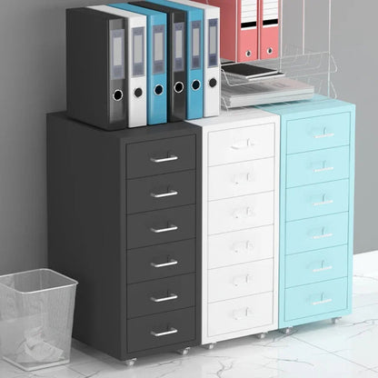 Modern Mobile File Cabinet Black