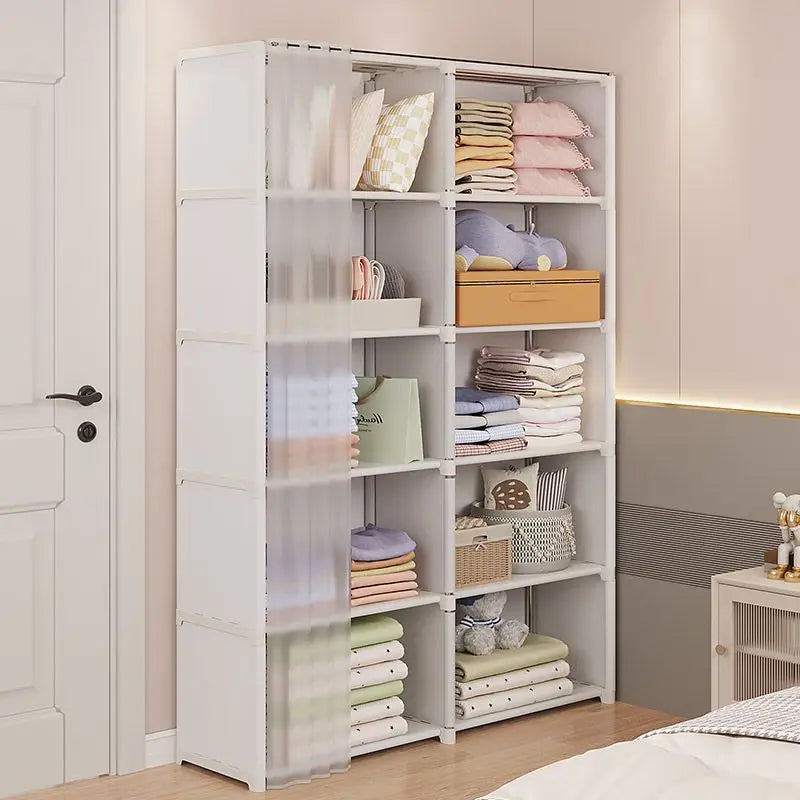 Modern Multi-Layer Dustproof Storage Wardrobe