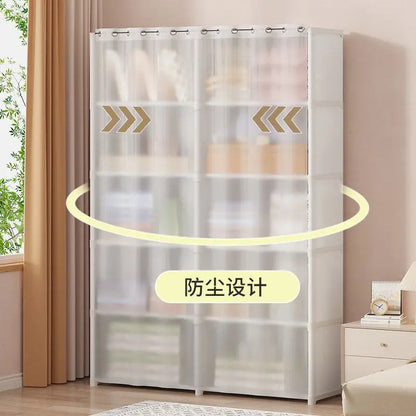 Modern Multi-Layer Dustproof Storage Wardrobe