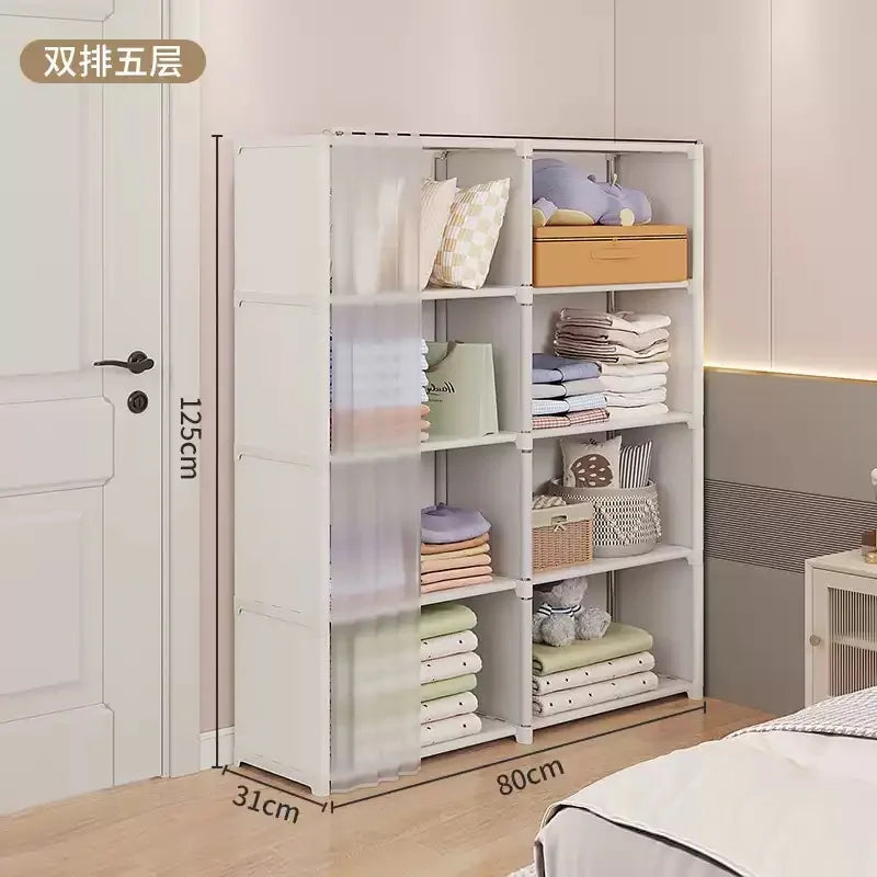 Modern Multi-Layer Dustproof Storage Wardrobe