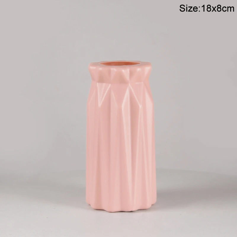 Modern Plastic Flower Vase - M