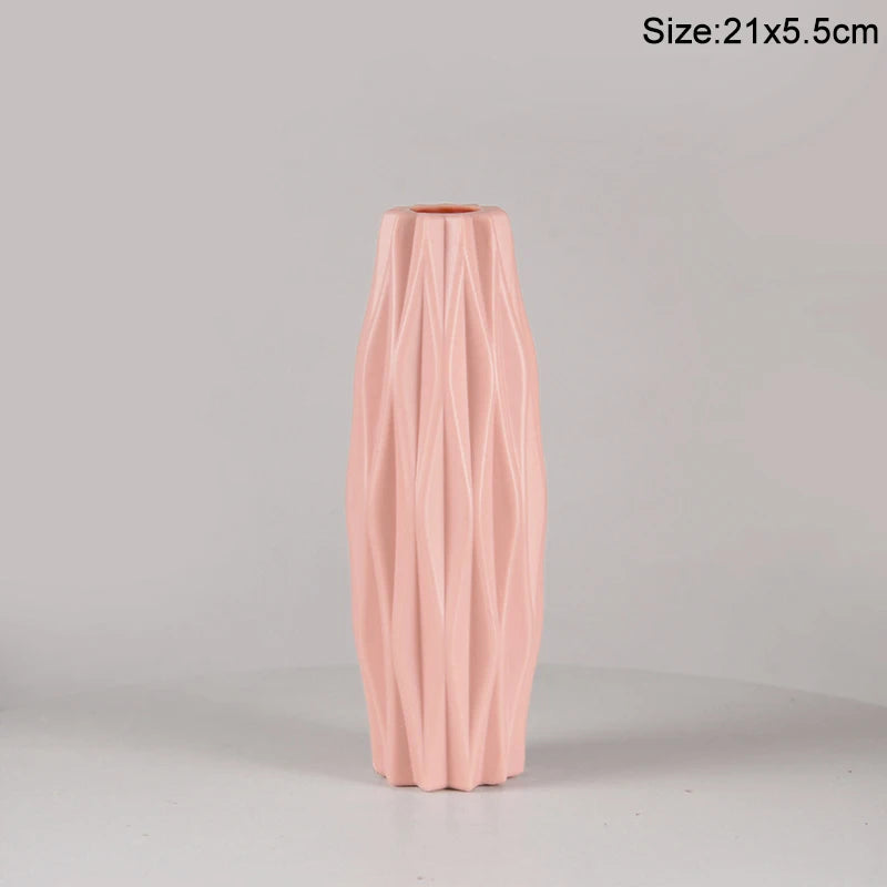 Modern Plastic Flower Vase - M