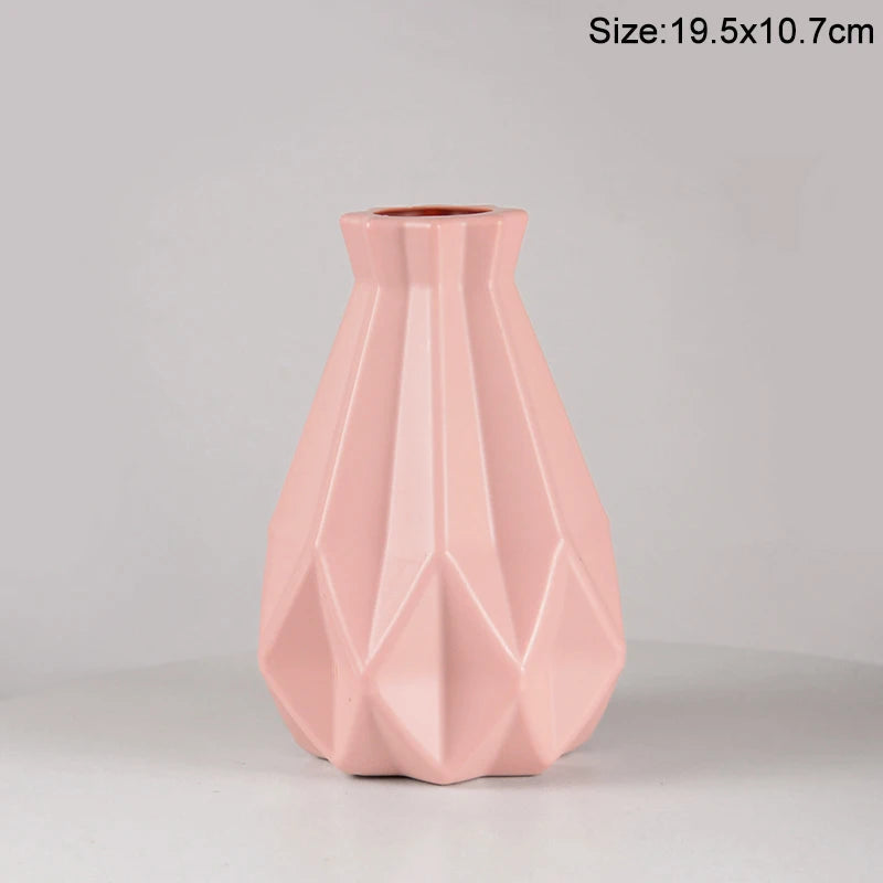 Modern Plastic Flower Vase - M